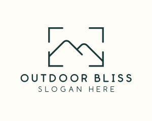 Mountain  Landscape Photo Frame logo design