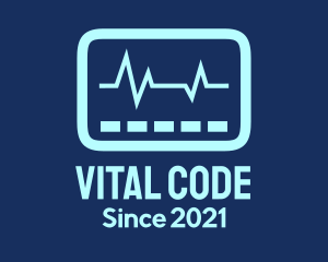 Blue Vital Sign logo design