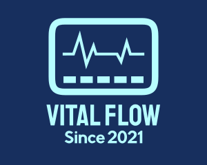 Blue Vital Sign logo design