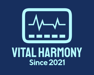 Blue Vital Sign logo design