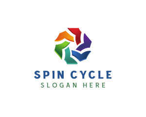 Colorful Radial Spin logo