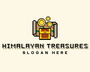 Pirate Treasure Arcade logo design