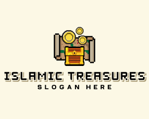 Pirate Treasure Arcade logo design