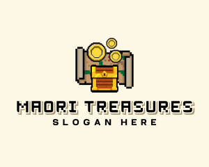 Pirate Treasure Arcade logo design