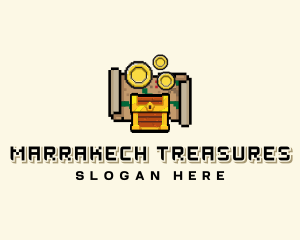 Pirate Treasure Arcade logo design