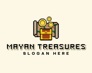 Pirate Treasure Arcade logo design