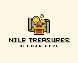 Pirate Treasure Arcade logo design