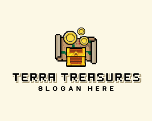 Pirate Treasure Arcade logo design