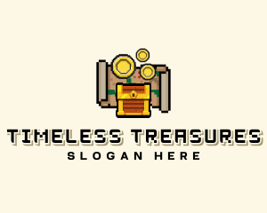 Pirate Treasure Arcade logo design