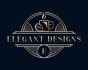 Luxury Coffee Cafe logo design