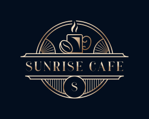 Luxury Coffee Cafe logo design