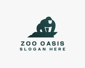 Gorilla Ape Zoo logo design