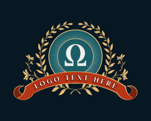 Greek Omega Symbol Logo