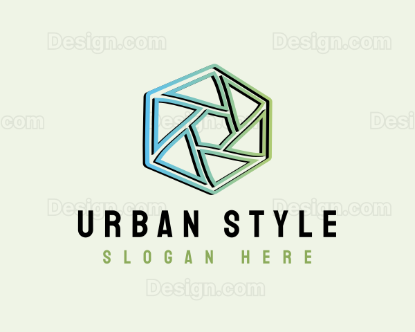 Modern Geometrical Hexagon Logo