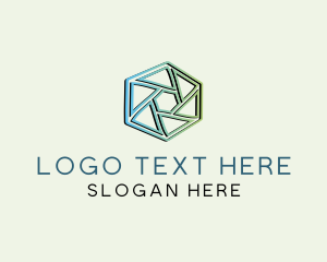 Modern Geometrical Hexagon logo