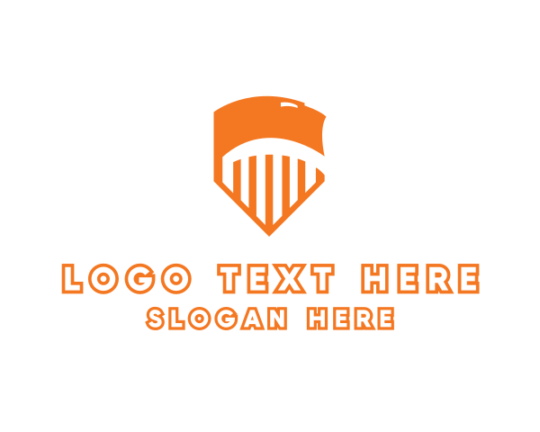 Orange Lion logo example 2