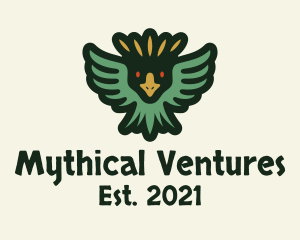 Quetzal Aztec Bird logo design