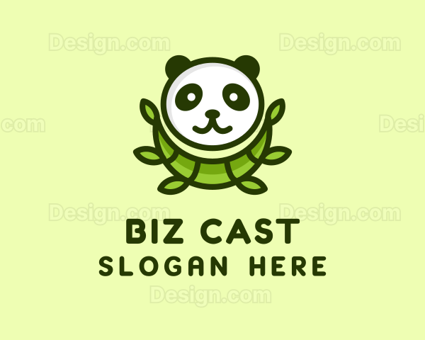 Green Panda Bamboo Logo