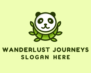 Green Panda Bamboo logo