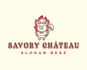 Pig Grill Barbeque  logo design