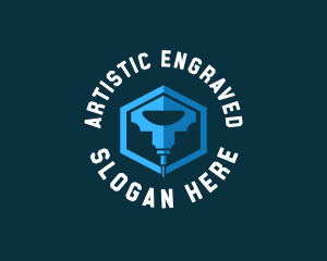 Mechanical Engraving Tool logo design