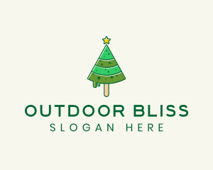 Christmas Tree Popsicle logo design