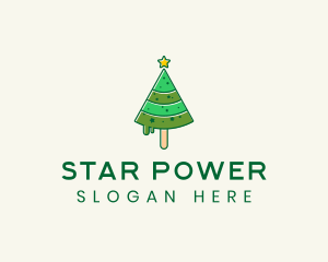 Christmas Tree Popsicle logo design