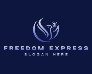 Dove Peace Freedom  logo design