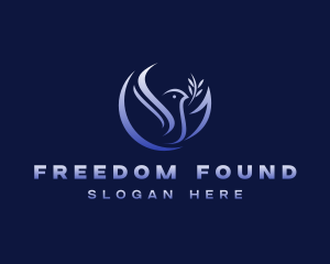 Dove Peace Freedom  logo design