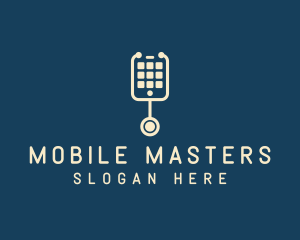 Mobile Phone Stethoscope logo design