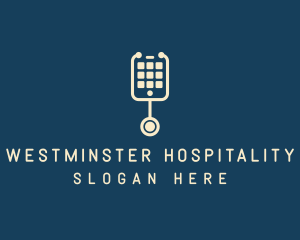 Mobile Phone Stethoscope logo design