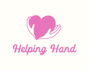 Heart Love Hands logo design