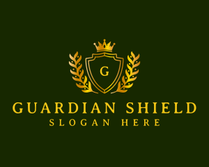 Shield Crown Monarchy logo design