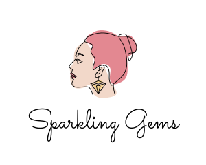 Jewel Earrings Lady logo