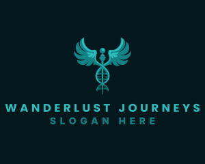  Medical DNA Caduceus logo