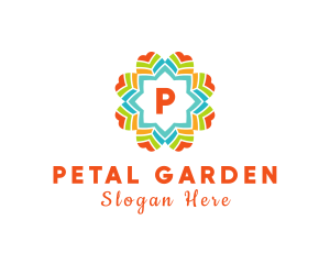 Colorful Flower Lantern Festival logo design