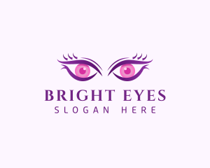 Feminine Eyes Beauty logo design