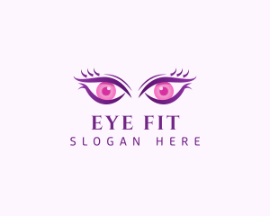 Feminine Eyes Beauty logo design