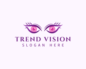 Feminine Eyes Beauty logo design