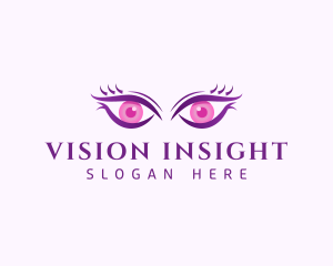 Feminine Eyes Beauty logo design