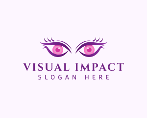 Feminine Eyes Beauty logo design