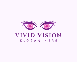 Feminine Eyes Beauty logo design