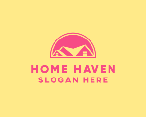 Pink Residential House logo