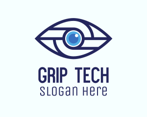 Tech Mechanical Eye logo design