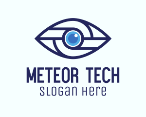 Tech Mechanical Eye logo design