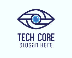 Tech Mechanical Eye logo design