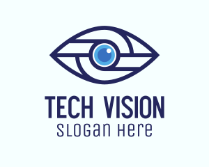 Tech Mechanical Eye logo design