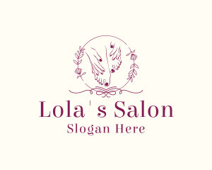 Floral Nail Salon  logo design