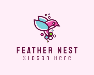 Avian Hummingbird Animal logo