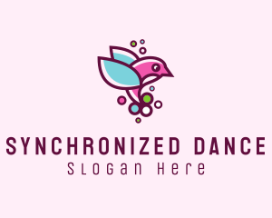 Avian Hummingbird Animal logo design